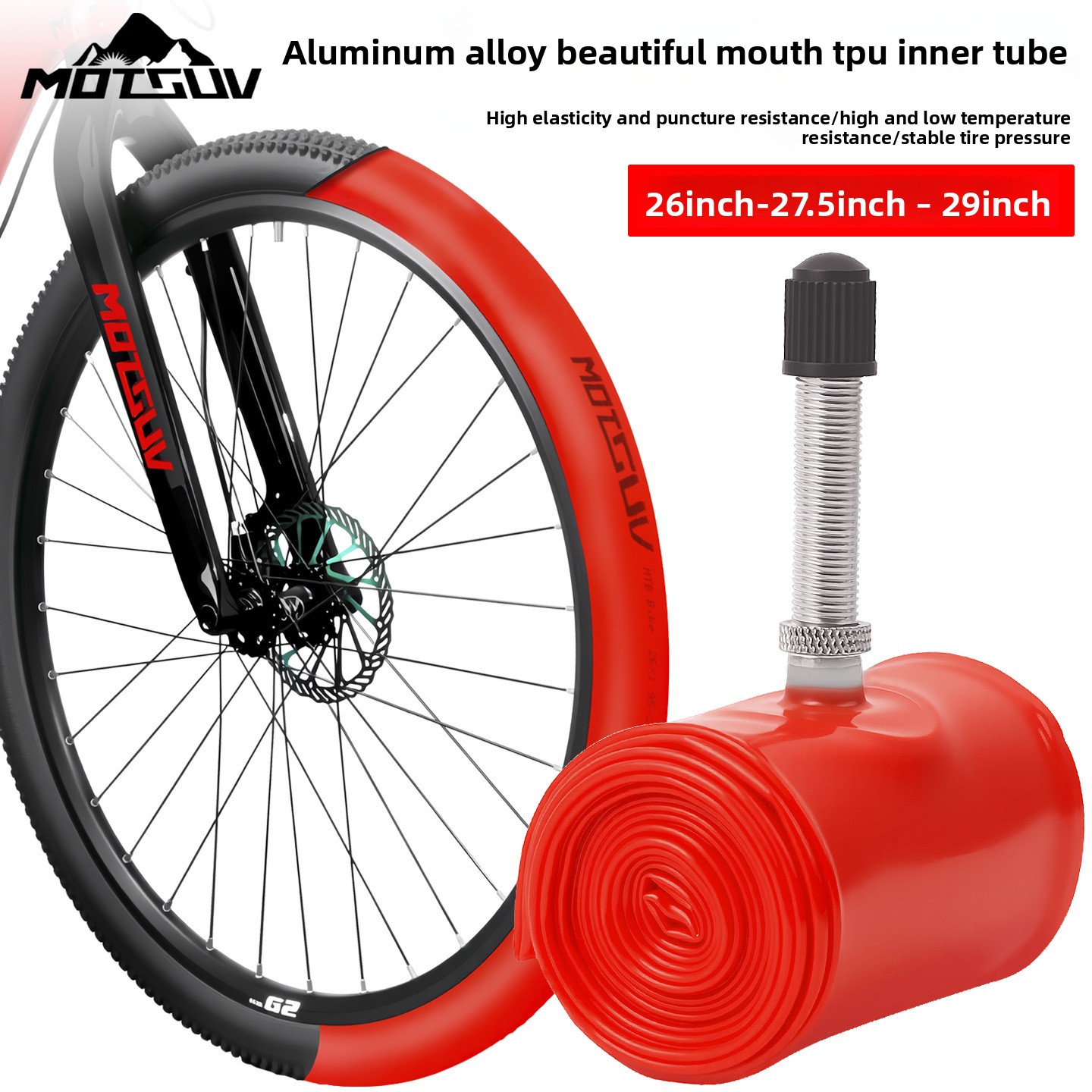Mountain Biking Tube - Mountain bike TPU inner tubes 26/27.5/29