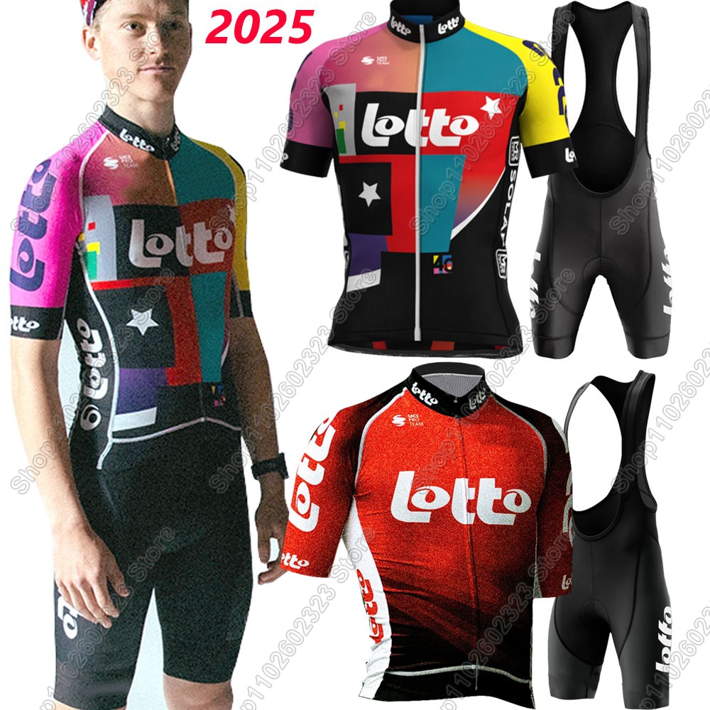 Mountain Biking Trousers - Lotto team 2025 cycling jersey set
