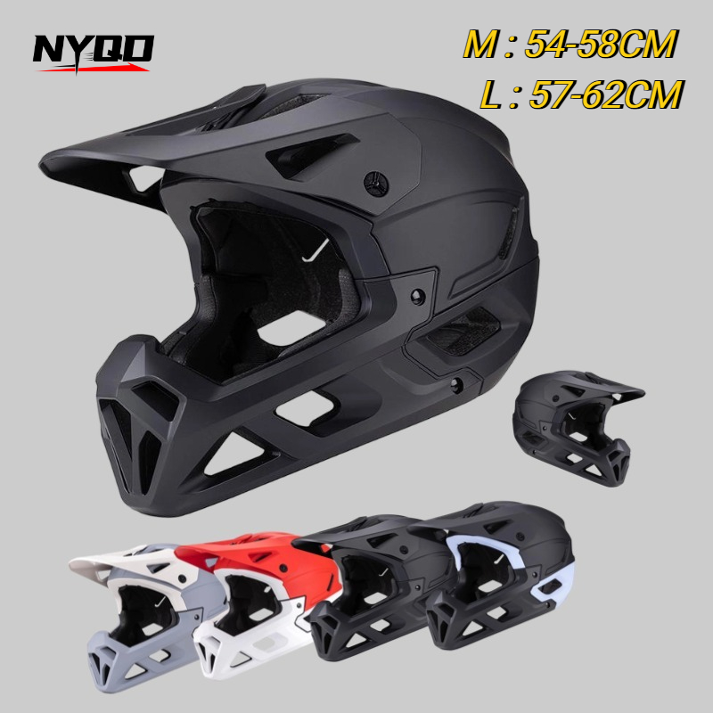 Mountain Biking Helmet Full Face - Adult Racing Downhill MTB Helmet for