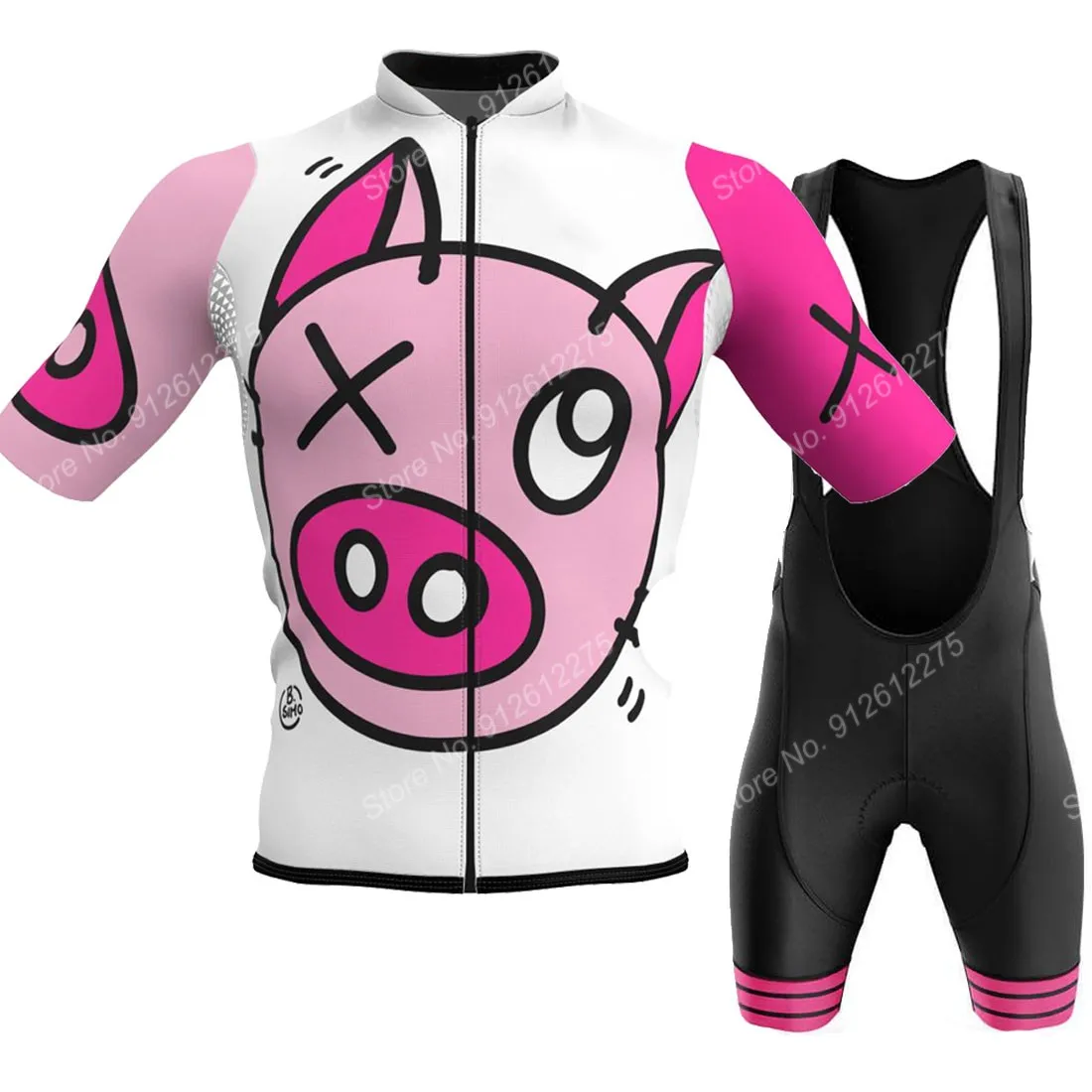 Mountain Biking Trousers - Set Cartoon Comic Pig 2023 Cycling