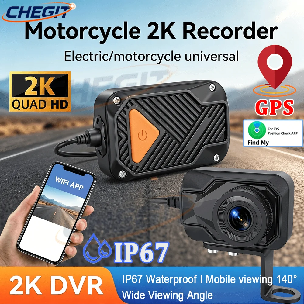 Mountain Biking App - Motorcycle DVR 2K HD WiFi &