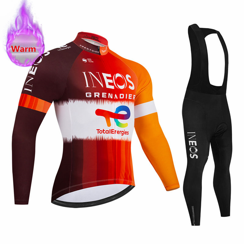 Mountain Biking Trousers - Ineos Team Winter Long Sleeve Thermal