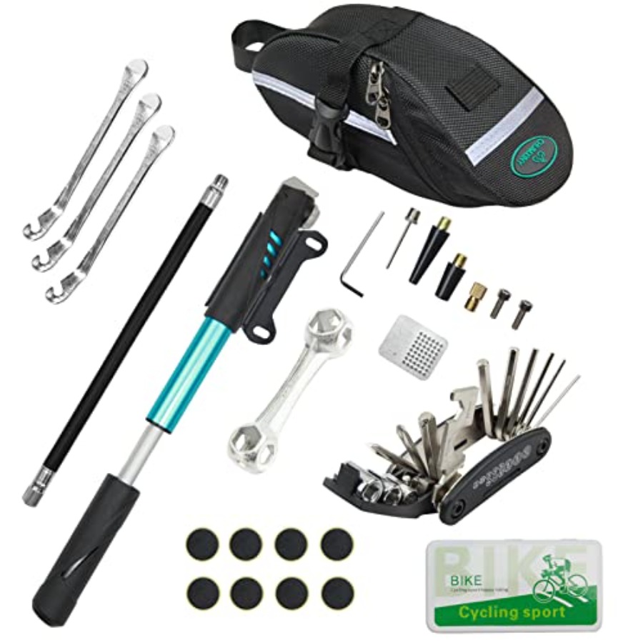 Mountain Biking Blue Mountains - Bike Repair Kit Contains 16-in-1 Tool,