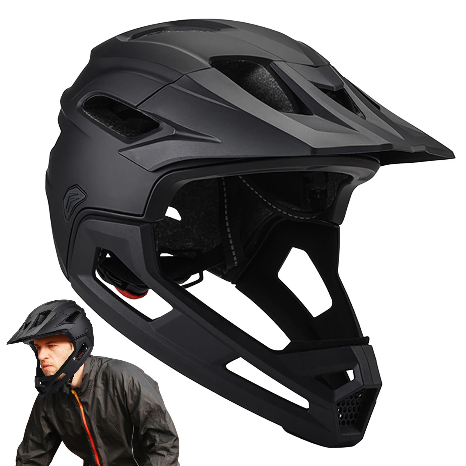 Mountain Biking Helmet Full Face - Multi-Sport Adult MtbHelmet Bicycle Full Face