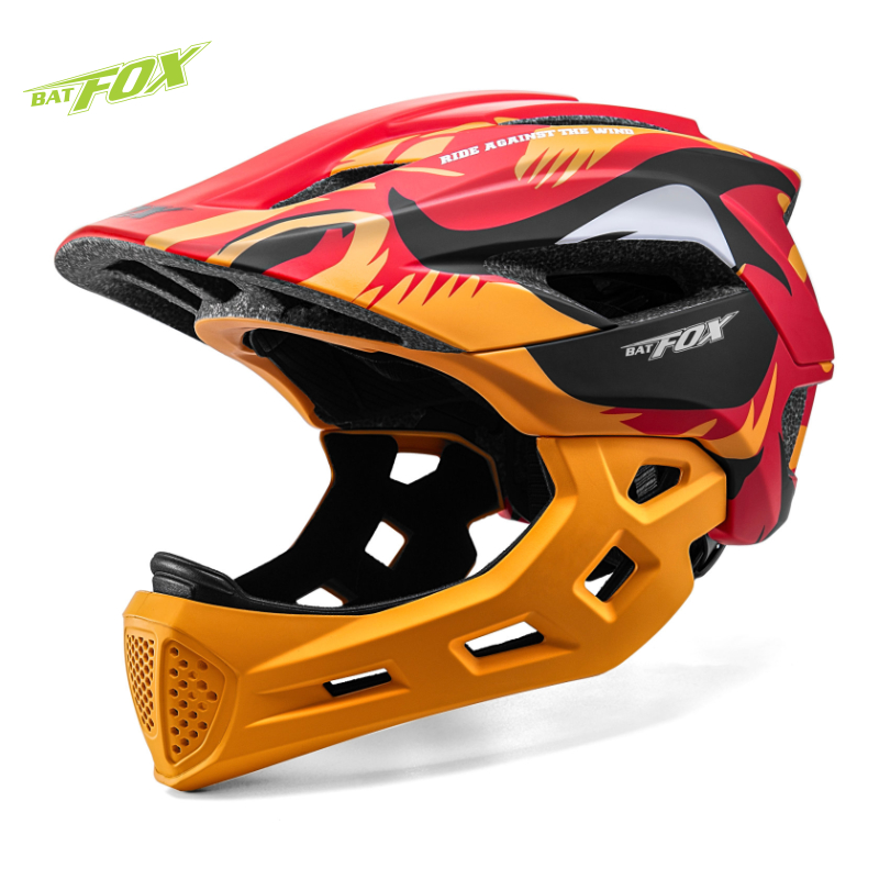 BATFOX Kids Full Face Bike Hel - đánh giá và giá Mountain Biking Helmet Full Face