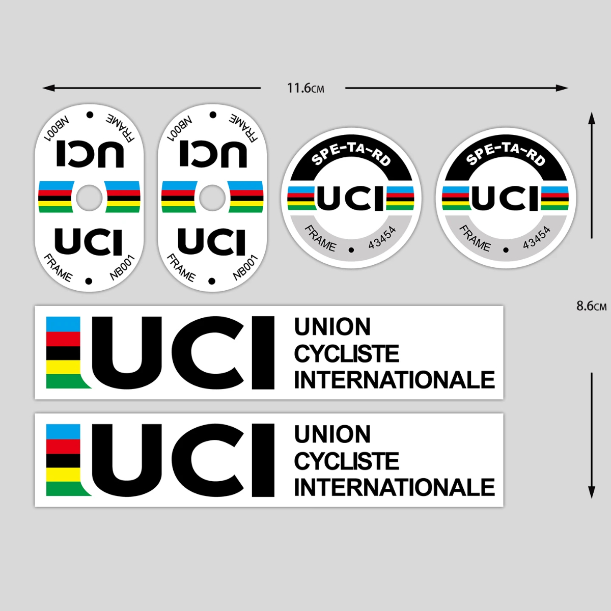 UCI Cycling Frame Stickers Dur - đánh giá và giá Mountain Biking Uci
