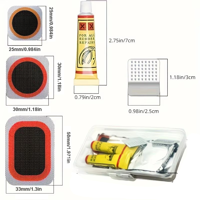 39pcs Bike Tire Repair Kit - B - đánh giá và giá Mountain Biking Tube