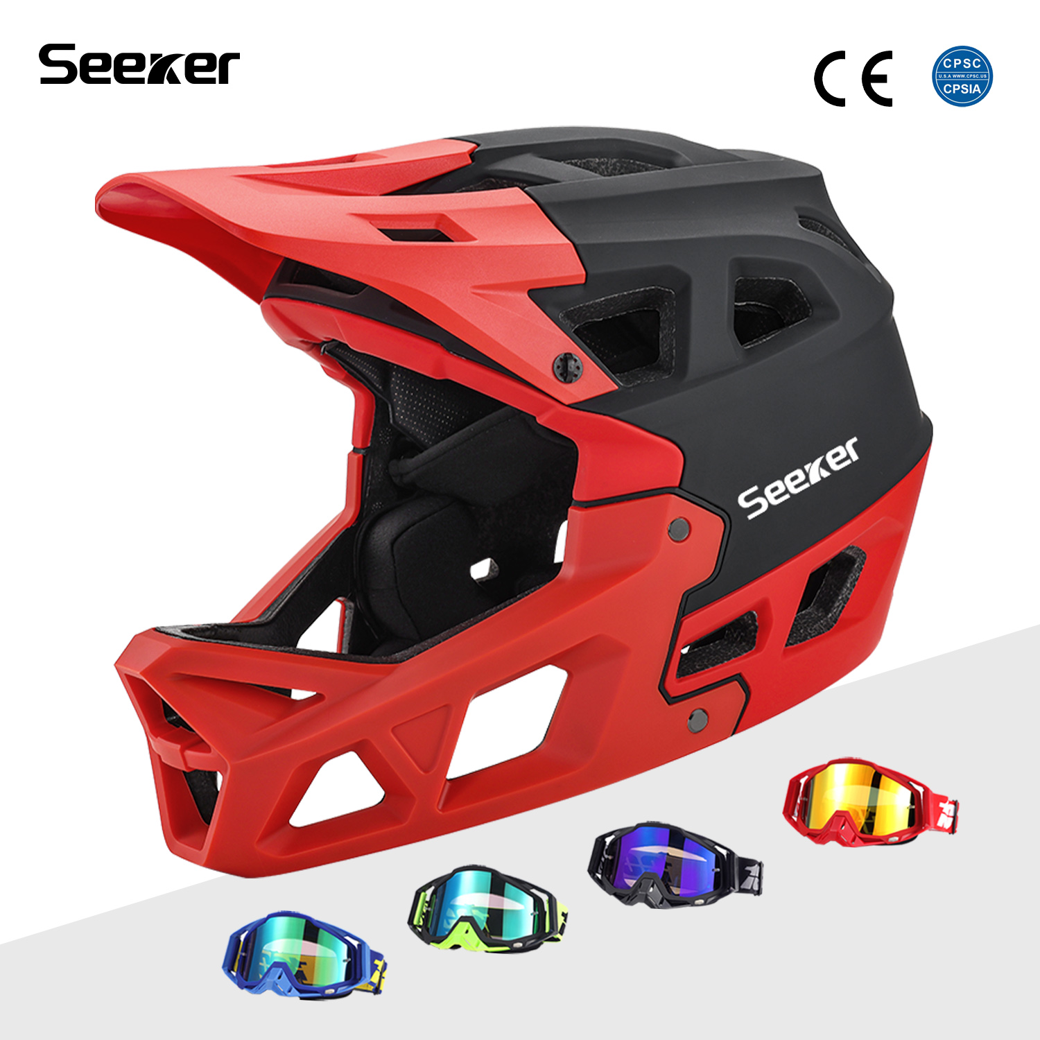 Seeker Bicycle Off-Road Full-F - đánh giá và giá Mountain Biking Helmet Full Face