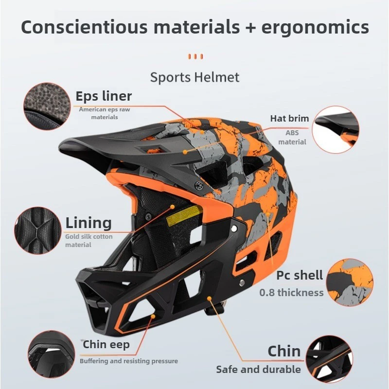 New Adult Full Face Mountain B - đánh giá và giá Mountain Biking Helmet Full Face