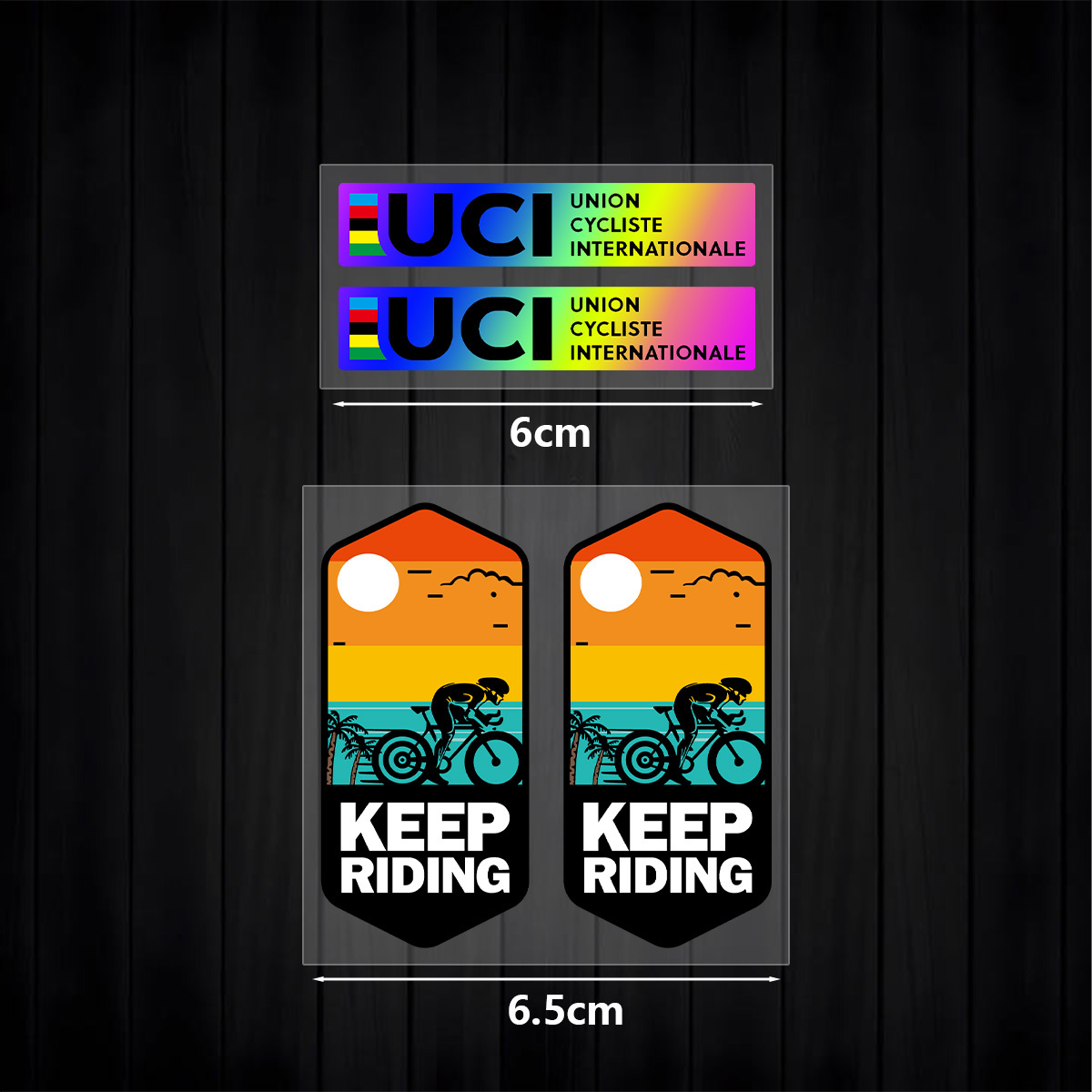 UCI Keep Riding Sticker Set 1S - đánh giá và giá Mountain Biking Uci